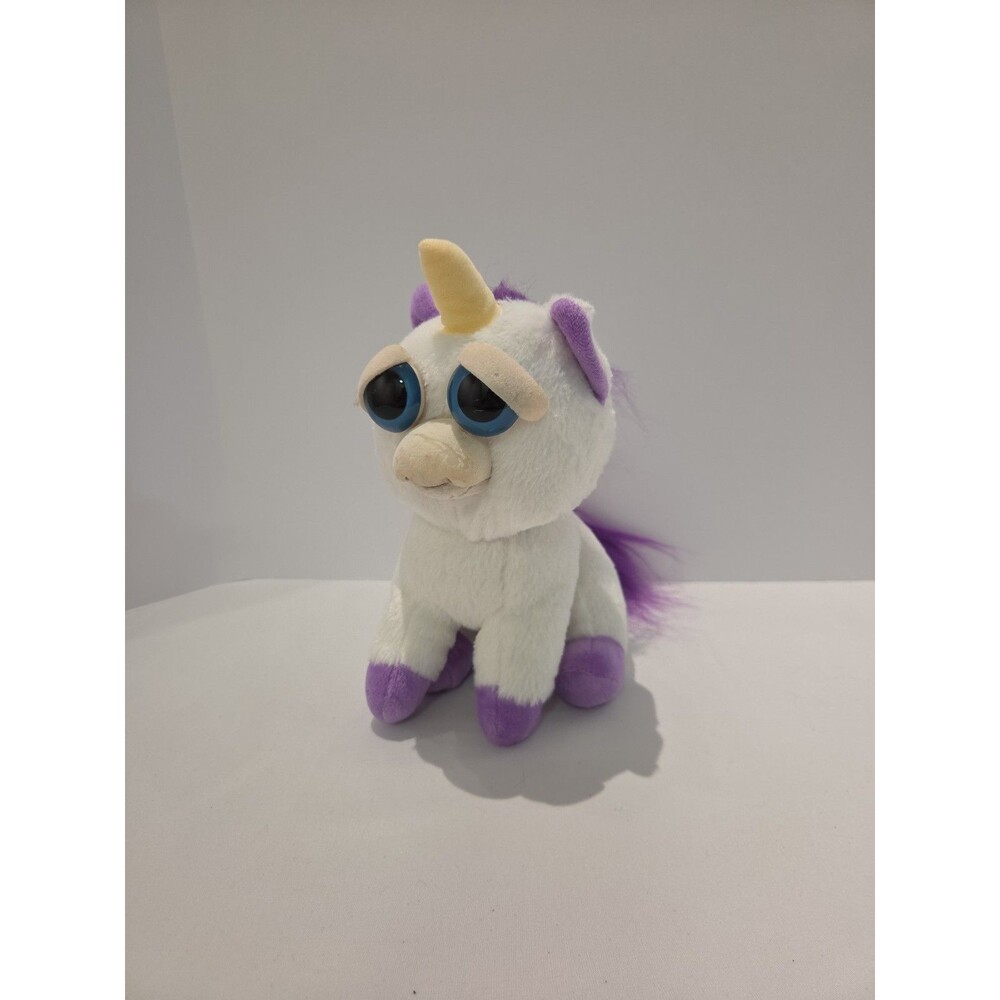 Unicorn Pets Feisty Glenda Glitterpoop Plush Stuffed Animal Scary Happy Face